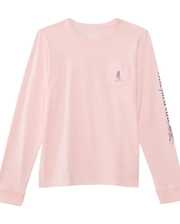 Vineyard Vines Ballerina Long Sleeve Tee (Toddler/Little Kid/Big Kid) | Kids Shirts & Tops