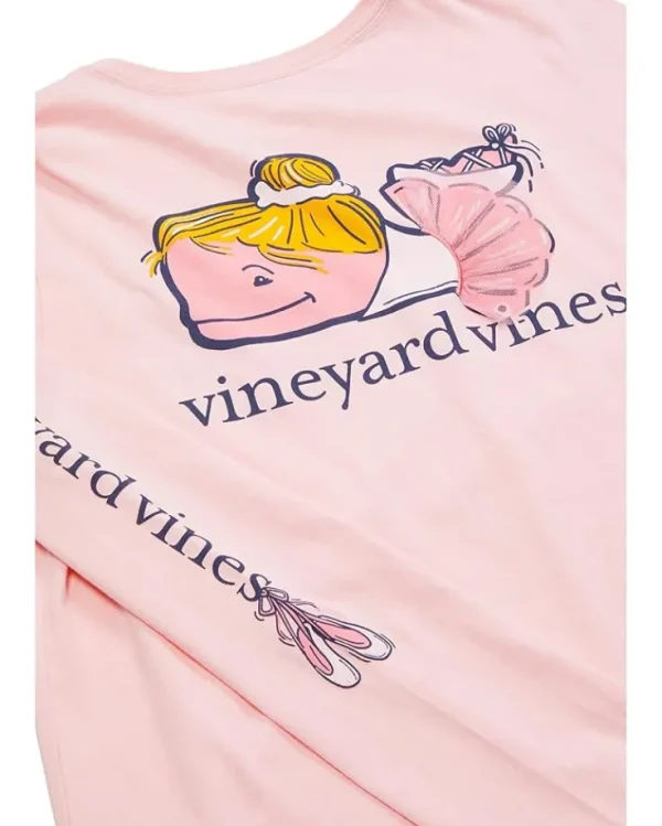 Vineyard Vines Ballerina Long Sleeve Tee (Toddler/Little Kid/Big Kid) | Kids Shirts & Tops