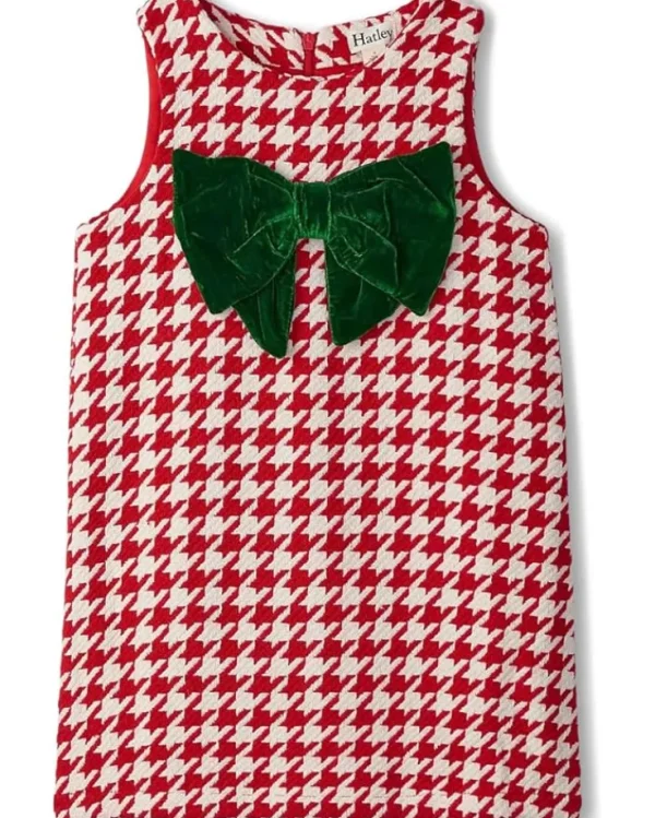 Hatley Kids Big Bow Houndstooth Dress (Toddler/Little Kid/Big Kid) | Kids Dresses