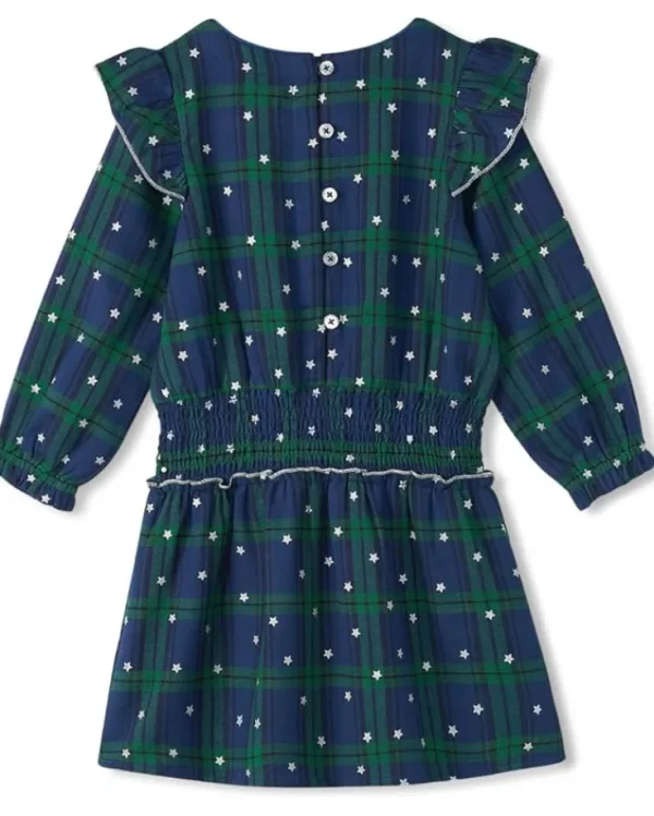 Hatley Kids Blackwatch Plaid Smocked Waist Dress (Toddler/Little Kid/Big Kid) | Kids Dresses