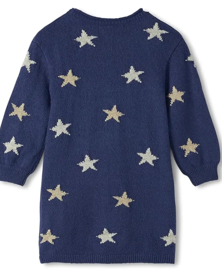 blue_starlight_easy_sweat_1.webp Hatley Kids Starlight Easy Sweater Dress (Toddler/Little Kid/Big Kid) | Kids Dresses