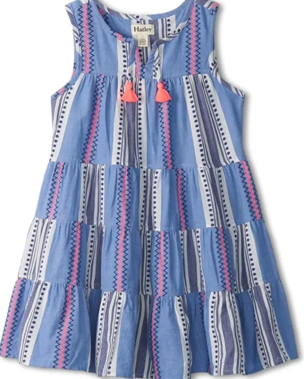 Hatley Kids Boho Stripe Layered Tiered Dress (Toddler/Little Kid/Big Kid) | Kids Dresses