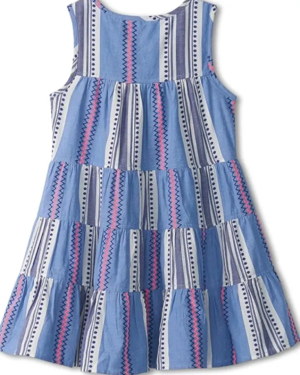 Hatley Kids Boho Stripe Layered Tiered Dress (Toddler/Little Kid/Big Kid) | Kids Dresses