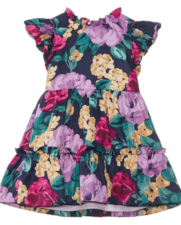 Janie and Jack Bold Floral Dress (Toddler/Little Kids/Big Kids) | Kids Dresses