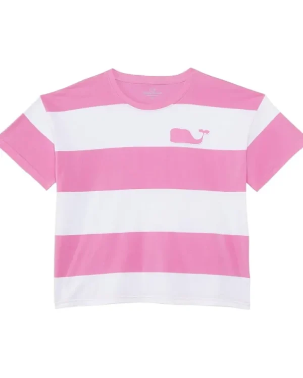 Vineyard Vines Kids Boxy Whale Patch Tee (Toddler/Big Kids) | Kids Shirts & Tops