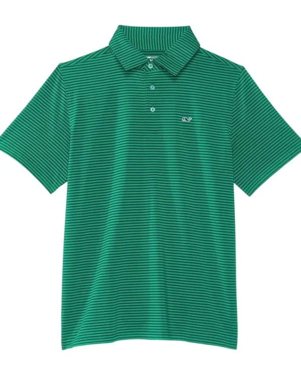 Vineyard Vines Bradley Stripe Sankaty Polo (Toddler/Little Kids/Big Kids) | Kids/BOY Shirts & Tops