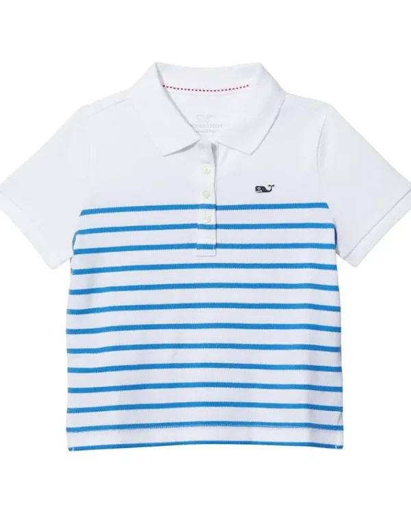 Vineyard Vines Kids Breton Striped Heritage Polo (Toddler/Little Kids/Big Kids) | Kids Shirts & Tops