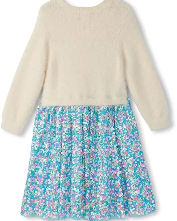 Hatley Kids Cami Lace Fuzzy Mixed Sequin Skirt Dress (Toddler/Little Kid/Big Kid) | Kids Dresses