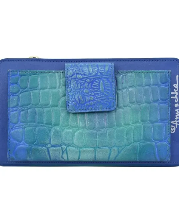 Anuschka Cell Phone Crossbody Wallet 1149 | Women Handbags