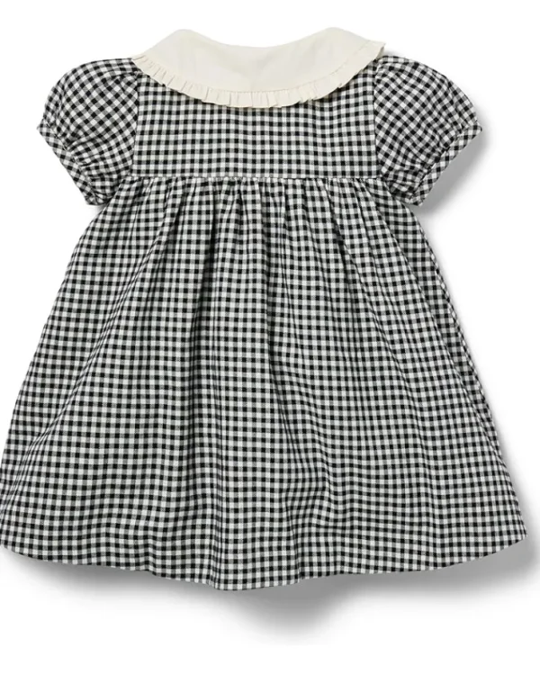 Janie and Jack Checked Collar Dress (Infant) | Kids Dresses