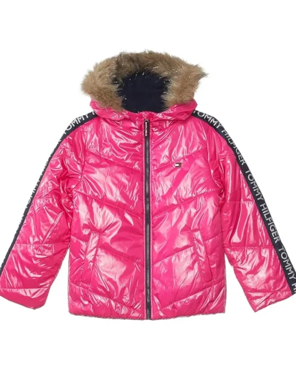 Tommy Hilfiger Kids Chevron Puffer (Big Kids) | Kids Coats & Jackets