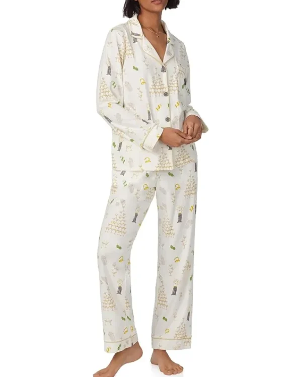 Bedhead PJs Cotton Knit Long Sleeve Classic PJ Set | Women Sleepwear
