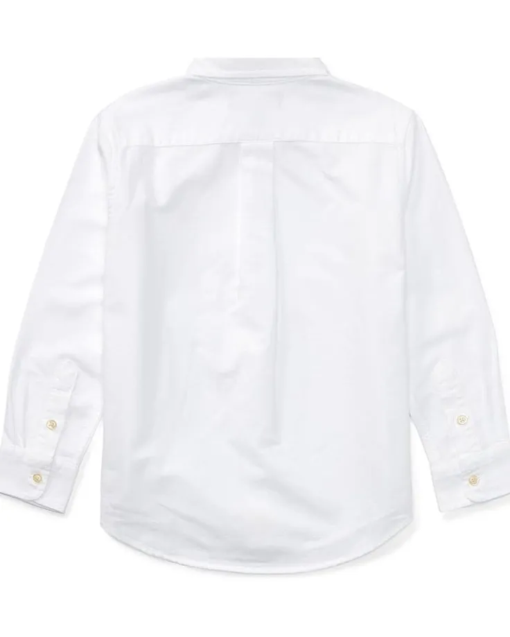 cotton_oxford_sport_shirt_1.webp Polo Ralph Lauren Kids Cotton Oxford Sport Shirt (Little Kids) | Kids/BOY Shirts & Tops | Shirts & Tops