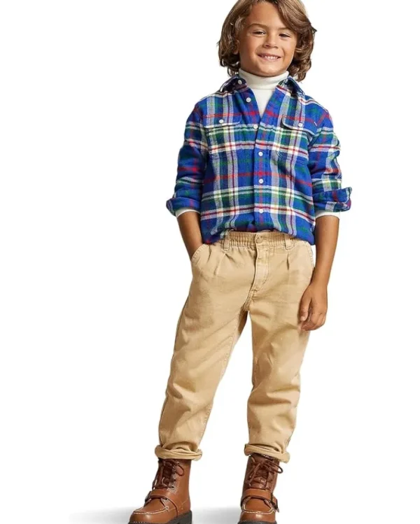 Polo Ralph Lauren Kids Cropped Cotton Twill Pants | Kids/BOY Pants