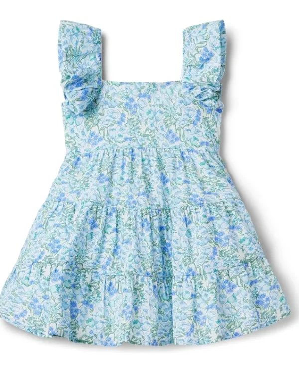 Janie and Jack Ditsy Floral Dress (Toddler/Little Kids/Big Kids) | Kids Dresses