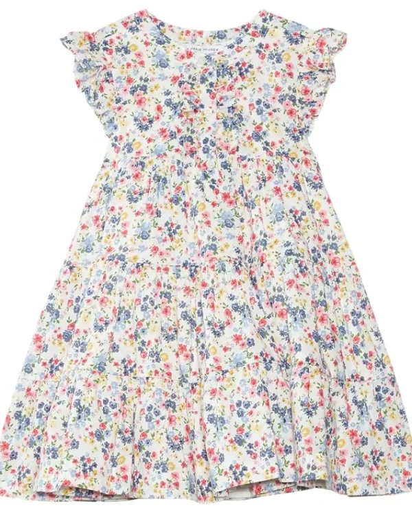 Janie and Jack Ditsy Floral Ruffle Dress (Infant) | Kids Dresses