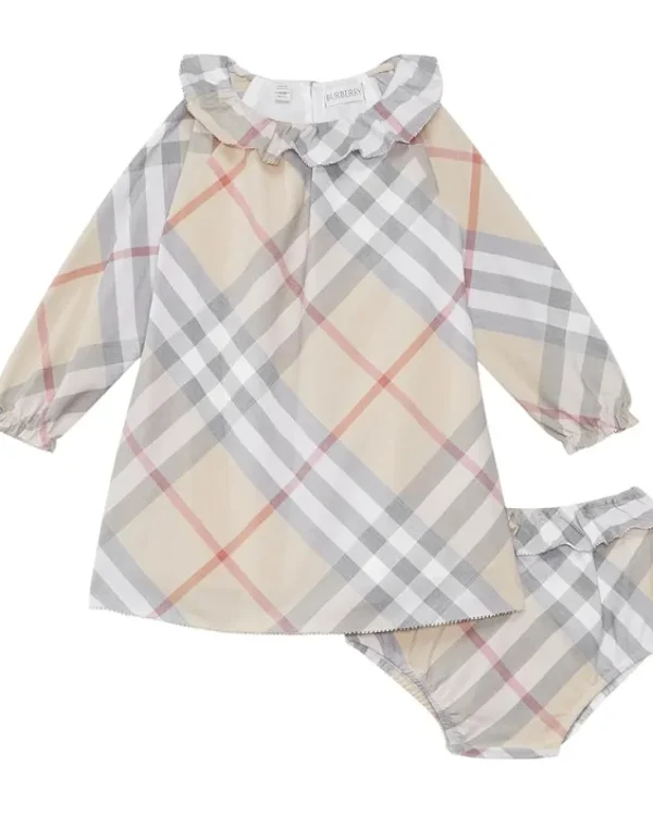Burberry Kids Emmeline Check Dress (Infant/Toddler) | Kids Dresses