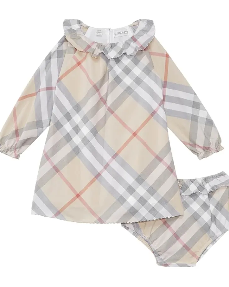 emmeline_check_dress_infa_0.webp Burberry Kids Emmeline Check Dress (Infant/Toddler) | Kids Dresses