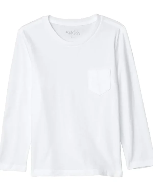 #4kids Essential Pocket Long Sleeve T-Shirt (Little Kids/Big Kids) | Kids/BOY Shirts & Tops | Shirts & Tops