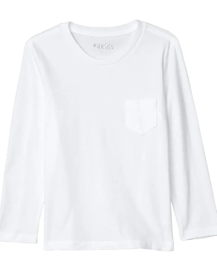 essential_pocket_long_sle_0.webp #4kids Essential Pocket Long Sleeve T-Shirt (Little Kids/Big Kids) | Kids/BOY Shirts & Tops | Shirts & Tops
