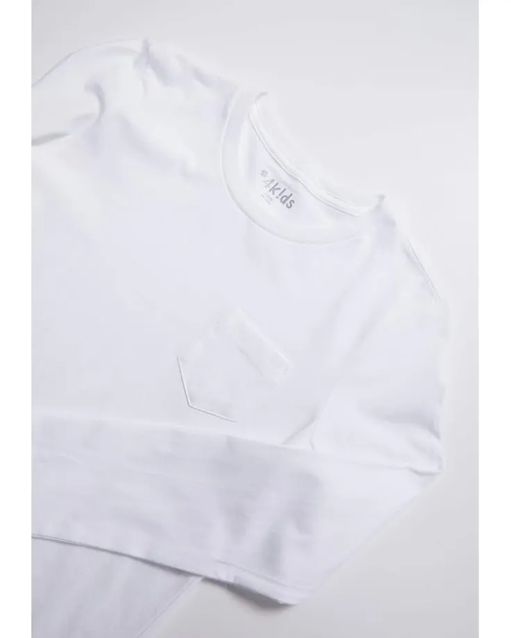essential_pocket_long_sle_1.webp #4kids Essential Pocket Long Sleeve T-Shirt (Little Kids/Big Kids) | Kids/BOY Shirts & Tops | Shirts & Tops