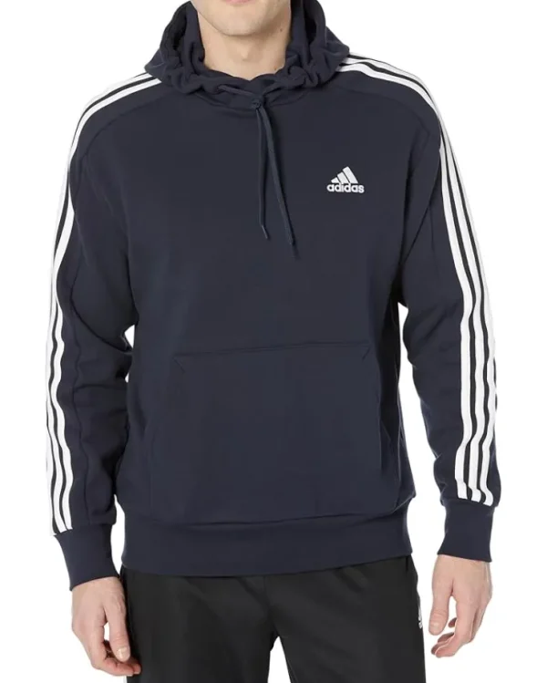 adidas Essentials French Terry 3-Stripes Pullover Hoodie | Hoodies & Sweatshirts