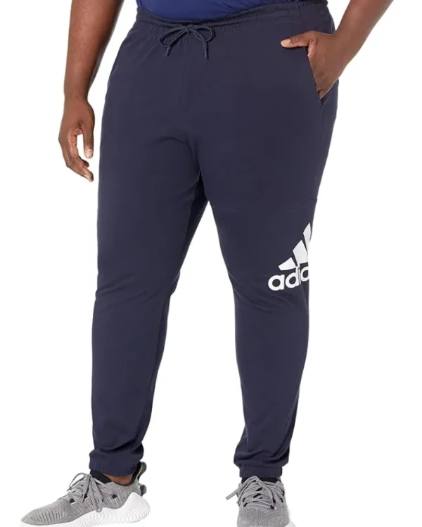 adidas Essentials Single Jersey Tapered Badge Of Sport Pants | Pants