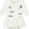 Polo Ralph Lauren Kids Fair Isle Shawl Cotton Dress & Bloomer (Infant) | Kids Dresses
