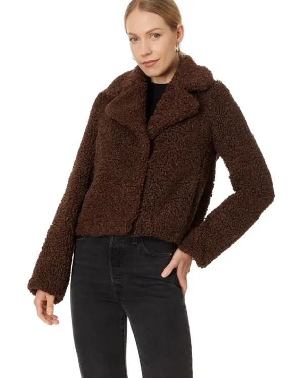 Avec Les Filles Faux Fur Cropped Jacket | Women Coats & Outerwear