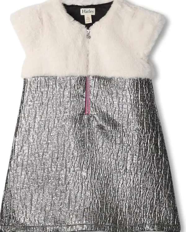 Hatley Kids Faux Fur Jacquard Dress (Toddler/Little Kid/Big Kid) | Kids Dresses