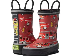 Western Chief Kids Fire Truck Rescue Tread Loop Boot (Toddler/Little Kid/Big Kid) | Kids/BOY Boots