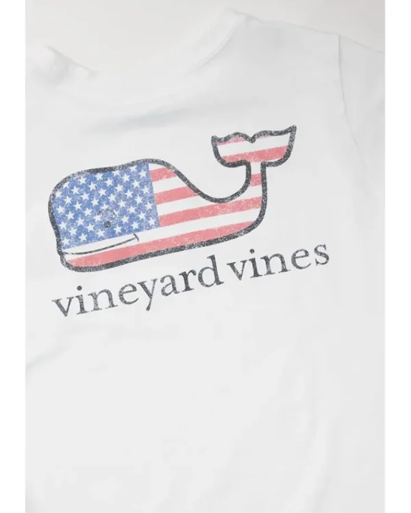 Vineyard Vines Kids Flag Whale Short-Sleeve Pocket Tee (Toddler/Little Kids/Big Kids) | Kids/BOY Shirts & Tops