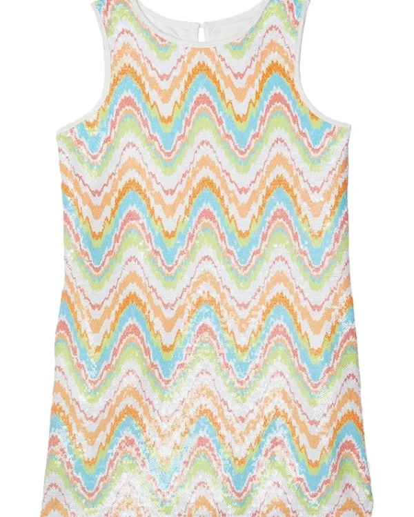 PEEK Flame Print Sequin Dress (Toddler/Little Kids/Big Kids) | Kids Dresses