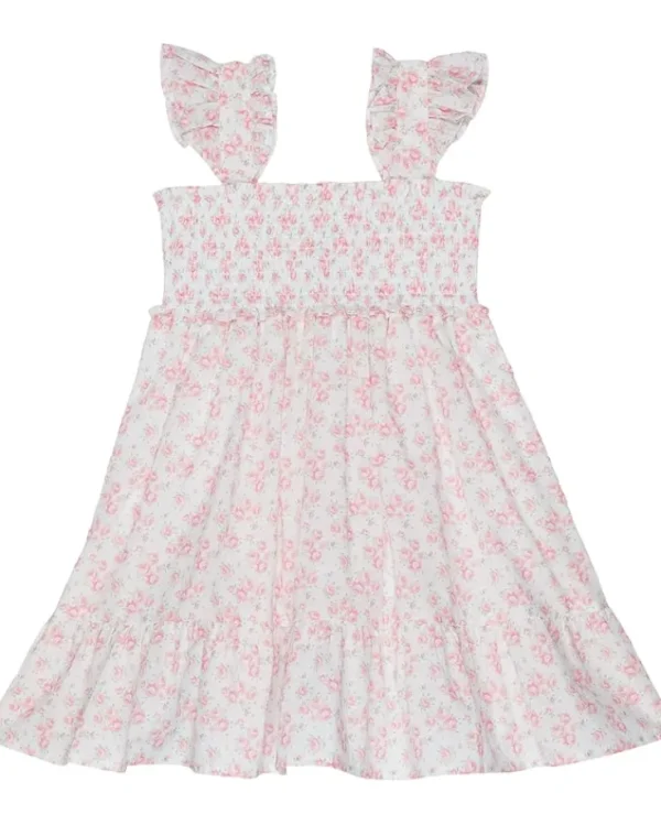 Janie and Jack Floral Smocked Dress (Toddler/Little Kids/Big Kids) | Kids Dresses