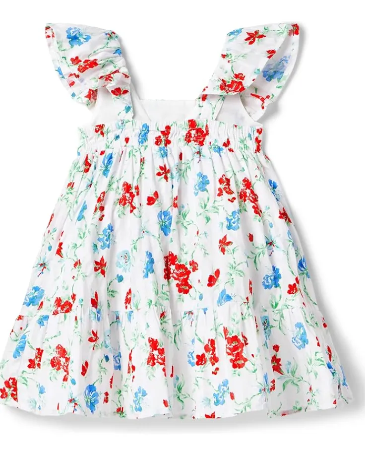 flutter_sleeve_floral_dre_1.webp Janie and Jack Flutter Sleeve Floral Dress (Toddler/Little Kids/Big Kids) | Kids Dresses