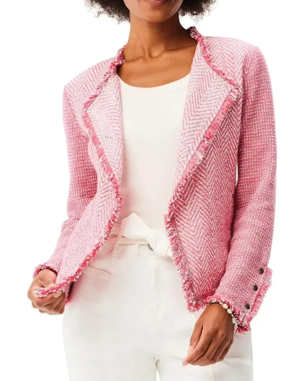 NIC+ZOE Fringe Mix Knit Jacket | Women Coats & Outerwear
