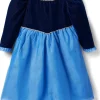 Janie and Jack Frozen Velvet Dress (Toddler/Little Kid/Big Kid) | Kids Dresses
