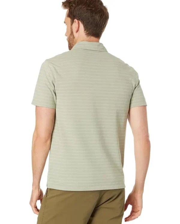 Vince Garment Dye Fleck Stripe Short Sleeve Polo | Shirts & Tops