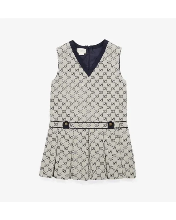 Gucci Kids GG Canvas Sleeveless Dress (Little Kids/Big Kids) | Kids Dresses
