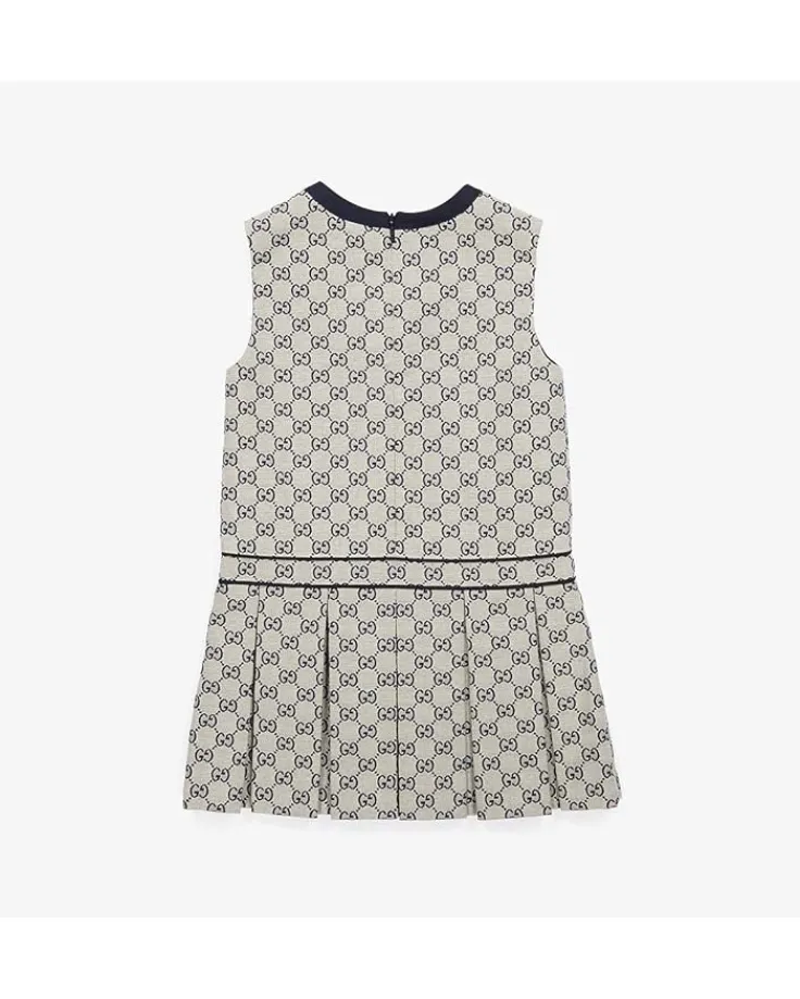 gg_canvas_sleeveless_dres_1.webp Gucci Kids GG Canvas Sleeveless Dress (Little Kids/Big Kids) | Kids Dresses