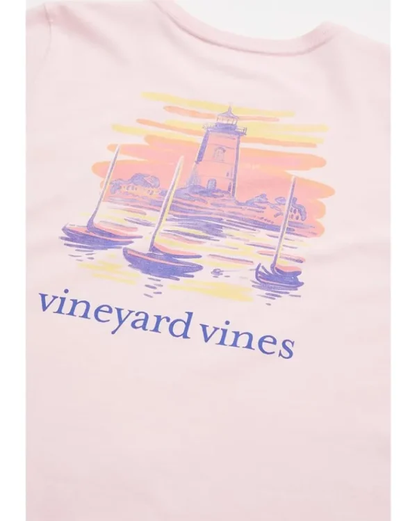 Vineyard Vines Kids Girls Lighthouse Short Sleeves Tee (Little Kid) | Kids Shirts & Tops