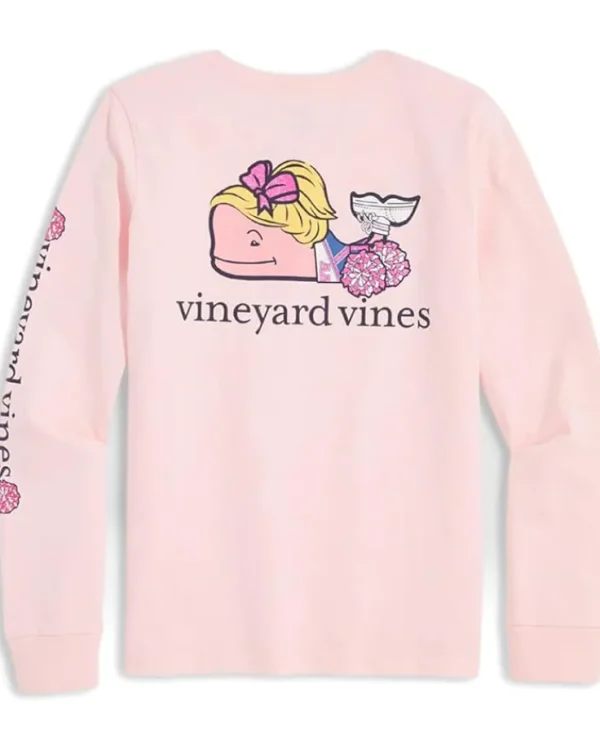 Vineyard Vines Kids Girls' Cheerleader Long Sleeve Tee (Little Kid) | Kids Shirts & Tops