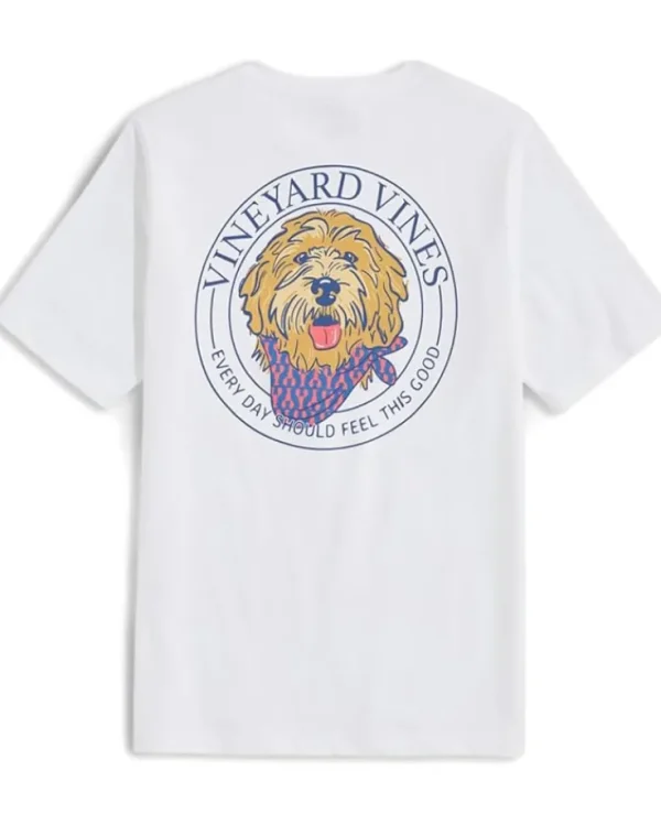 Vineyard Vines Kids Golden Doodle Short Sleeve Tee (Toddler/Little Kids/Big Kids) | Kids/BOY Shirts & Tops