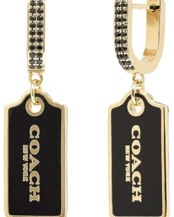 COACH Hangtag Drop Earrings | Women Jewelry