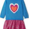 Hatley Kids Hearts Dropped Waist Sweater Dress (Toddler/Little Kid/Big Kid) | Kids Dresses