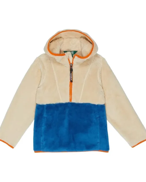 L.L.Bean Hi-Pile Fleece Color-Block Pullover Hoodie (Big Kids) | Kids/BOY Coats & Jackets | Coats & Jackets
