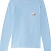 Vineyard Vines Ice Skater Long Sleeve Pocket Tee (Toddler/Little Kid/Big Kid) | Kids Shirts & Tops