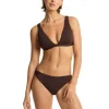 SEA LEVEL SWIM Swimwear & Cover Ups<Infinity Longline Tri Top Cocoa