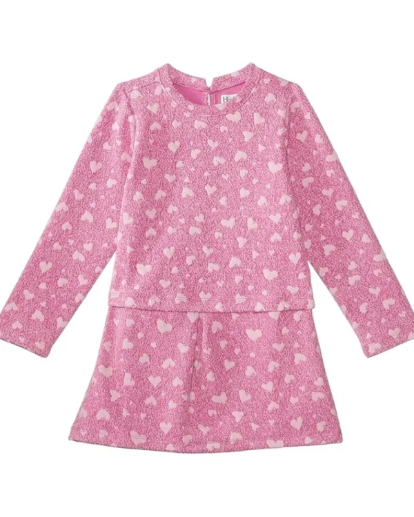 Hatley Kids Jacquard Hearts Layered Shift Dress (Toddler/Little Kids/Big Kids) | Kids Dresses