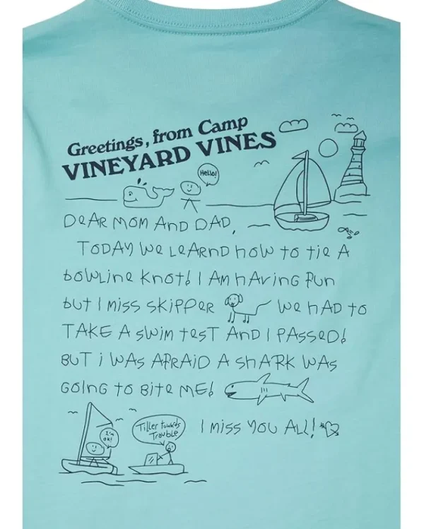 Vineyard Vines Kids Letter From Camp Short-Sleeve Tee (Toddler/Little Kids/Big Kids) | Kids/BOY Shirts & Tops